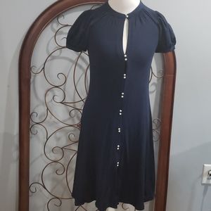 ⚡SALE ⚡THEORY NAVY BLUE BUTTON UP DRESS SZ S